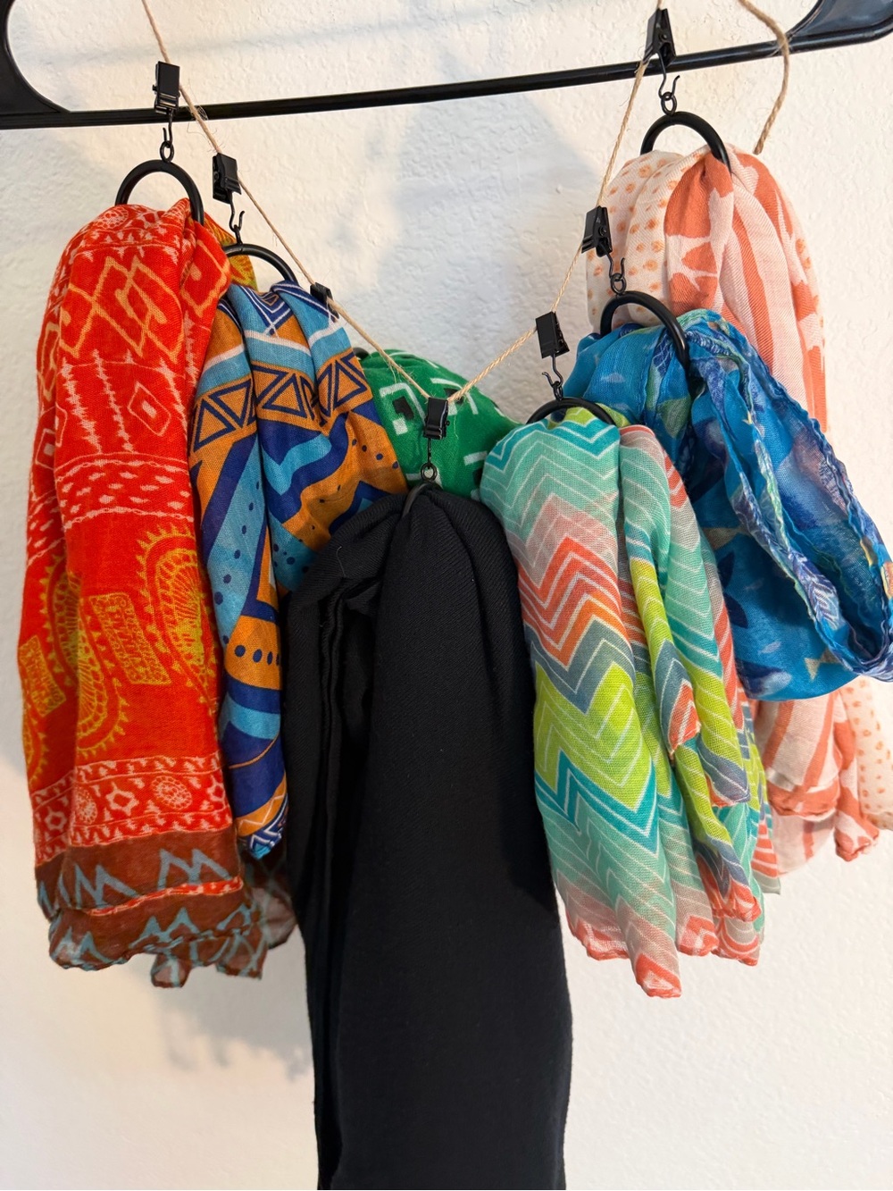 Women's Multi-Color Patterned Scarves & Wraps - Assorted Colors